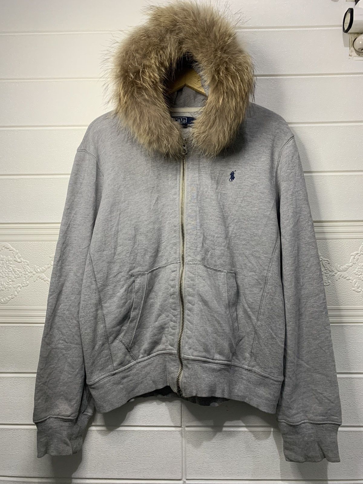 Polo Ralph Lauren Ralph Lauren Streetwear Polo Ralph Lauren Vintage Zip Fur Hoodie Grailed