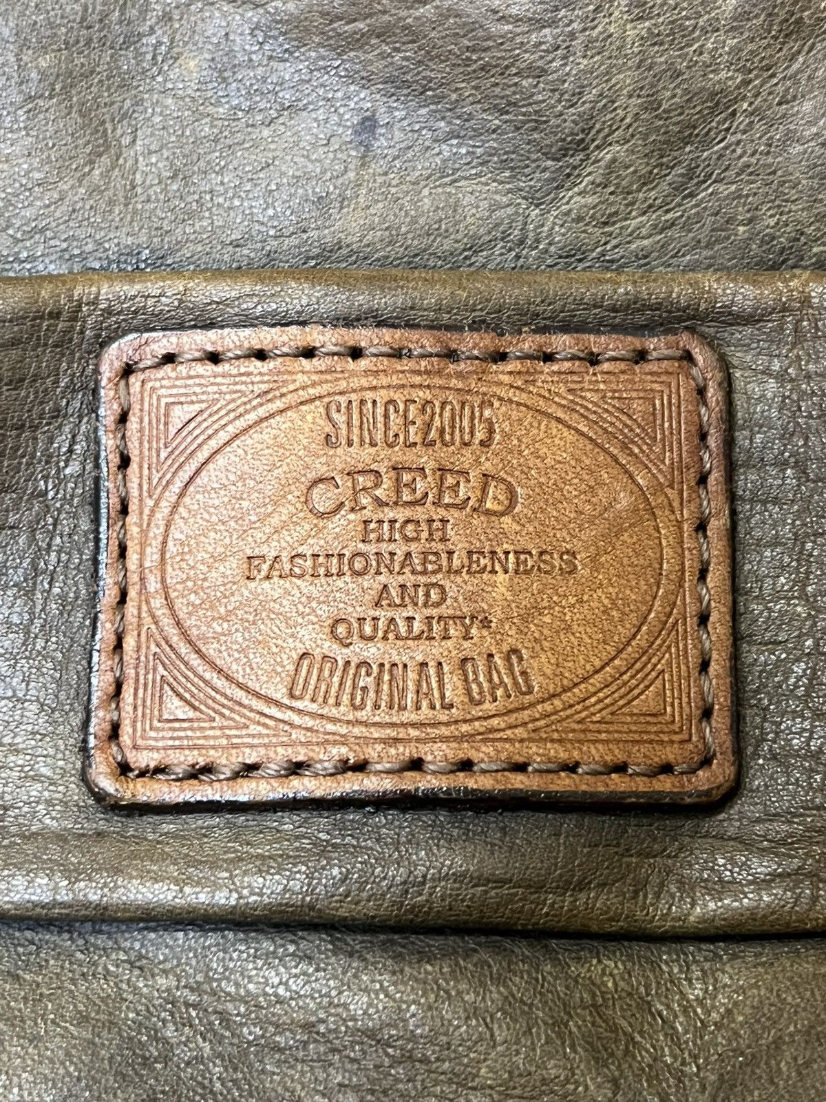 Genuine Leather VINTAGE CREED JAPAN PATINA LEATHER CHEST BAG Size ONE SIZE - 15 Thumbnail