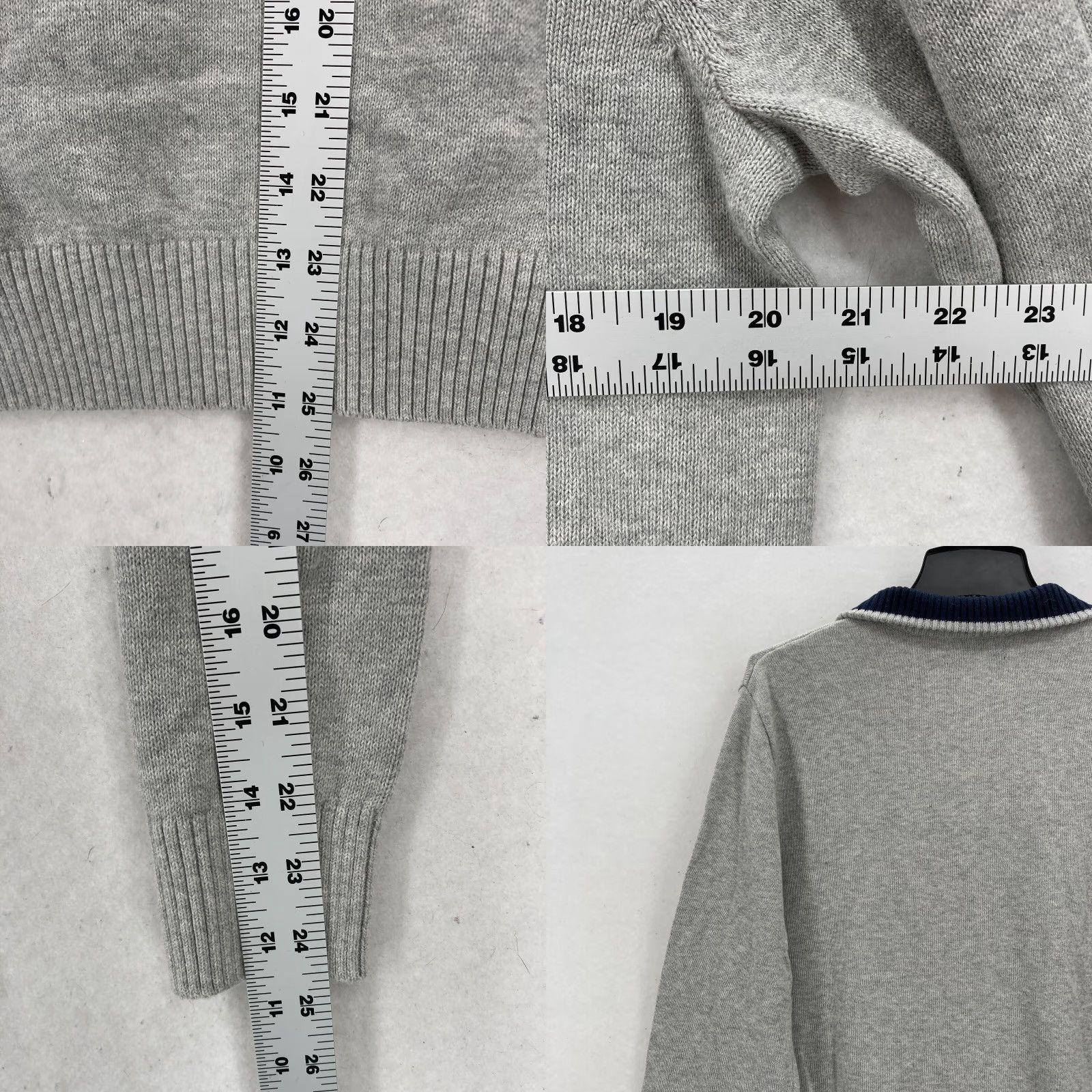Nautica Nautica Henley Pullover Sweater Mens Medium Gray Knit Long Sleeve Mock Neck NWT Size US M / EU 48-50 / 2 - 8 Thumbnail