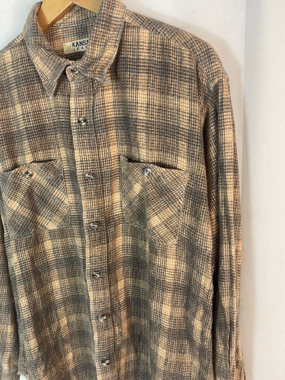 Flannel × Japanese Brand × Kansai Yamamoto Kansai jeans button up flannel by kansai Yamamoto Size US L / EU 52-54 / 3 - 3 Thumbnail