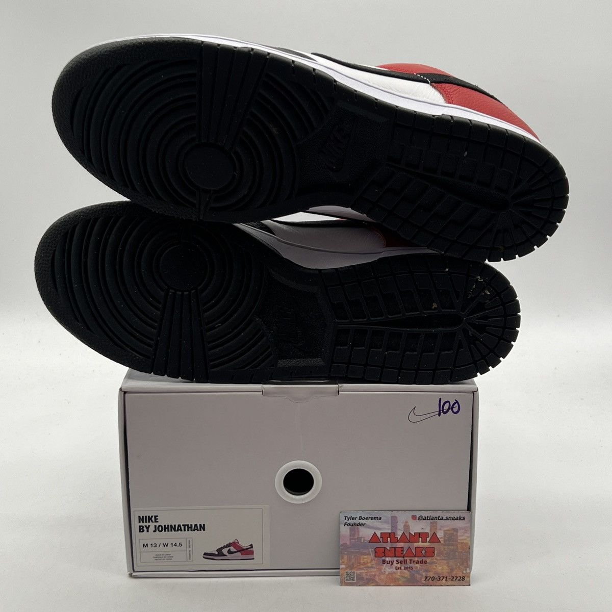 Nike Nike id Nike by you black red Size US 13 / EU 46 - 7 Thumbnail
