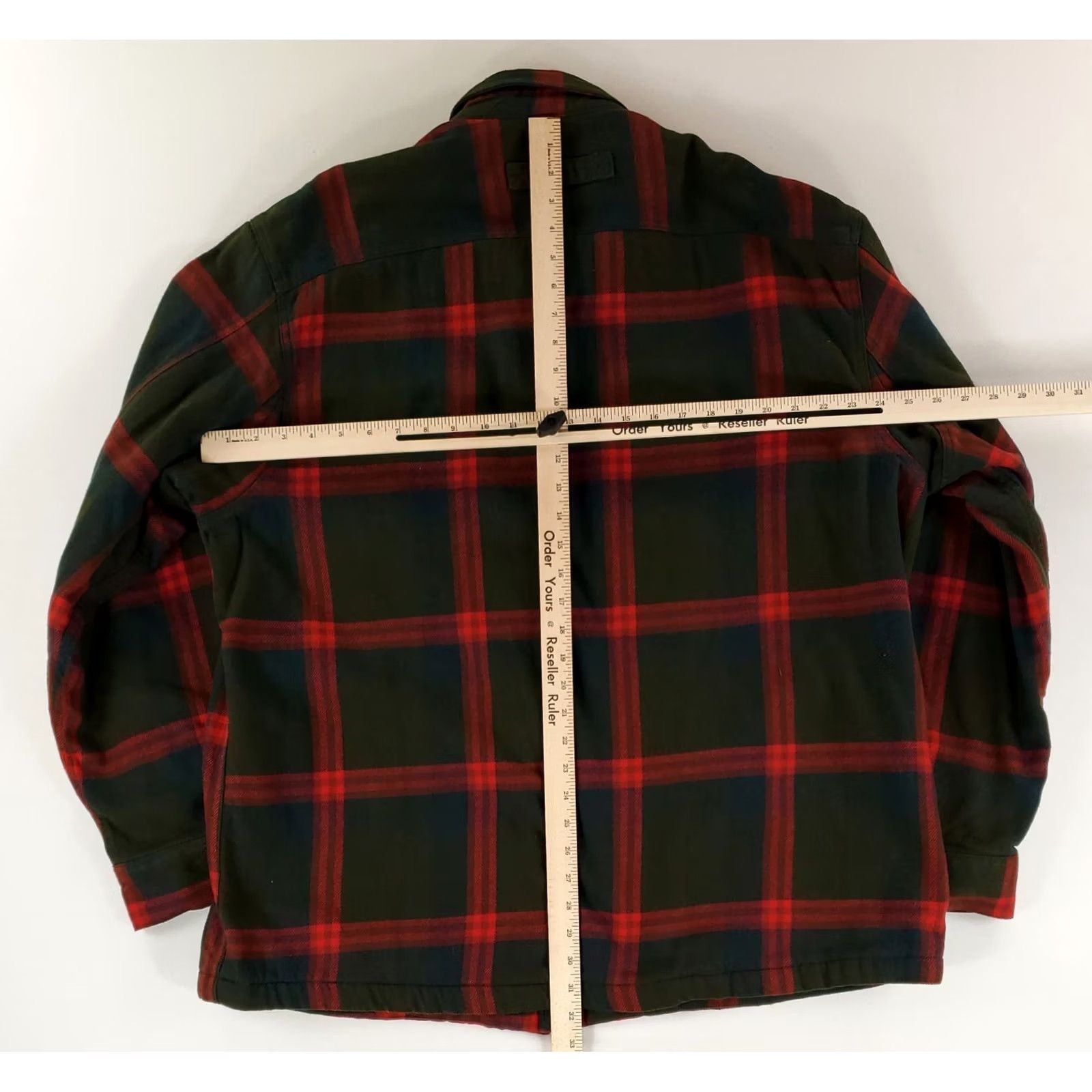Vintage Duluth Shirt Jacket Flapjack Fleece Lined Green Red Plaid Long Sleeve Mens XL Size US XL / EU 56 / 4 - 6 Thumbnail