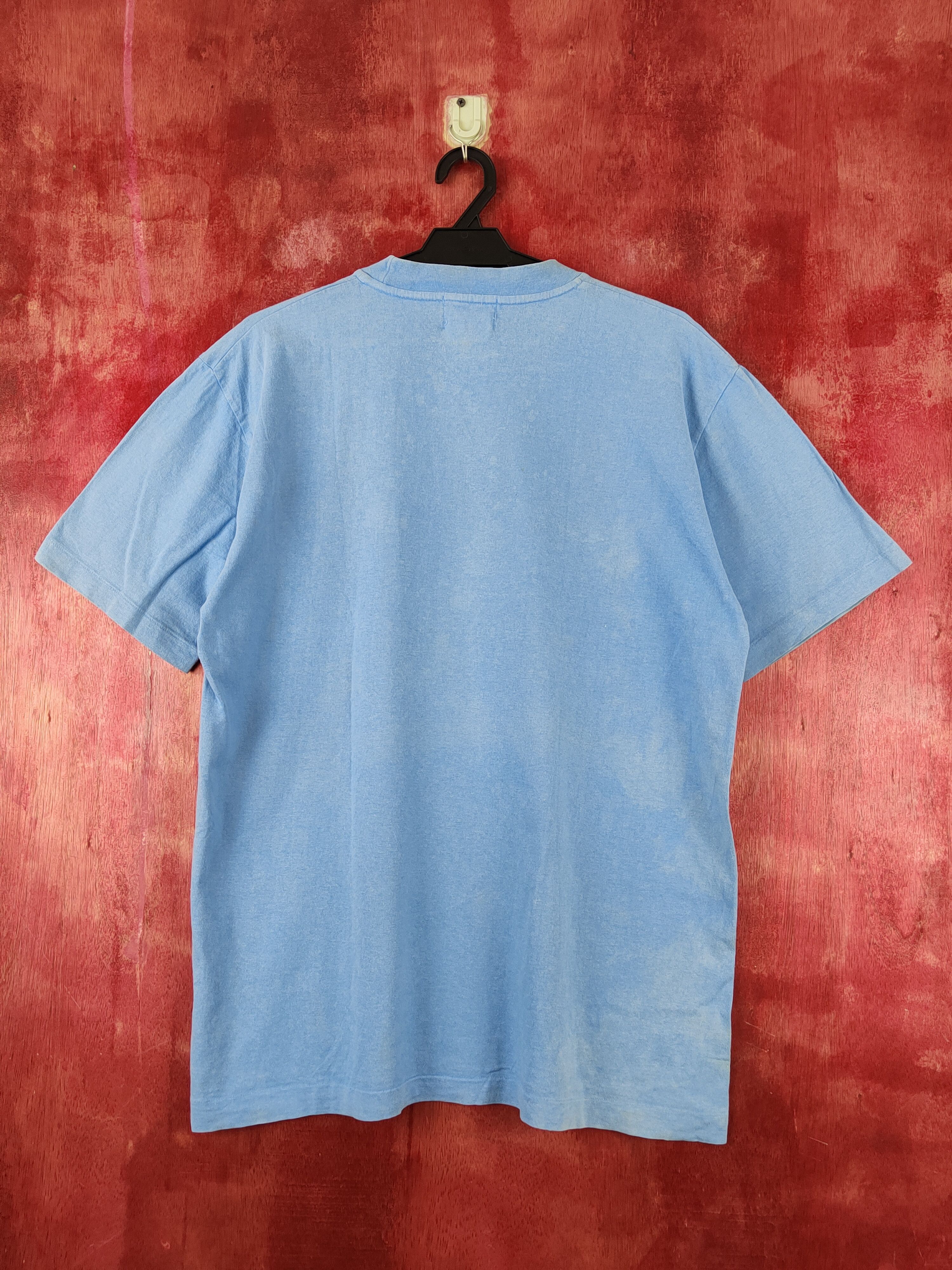 Vintage Crayola vintage cartoon Blue faded tee T-shirts #S2297 Size US L / EU 52-54 / 3 - 8 Thumbnail