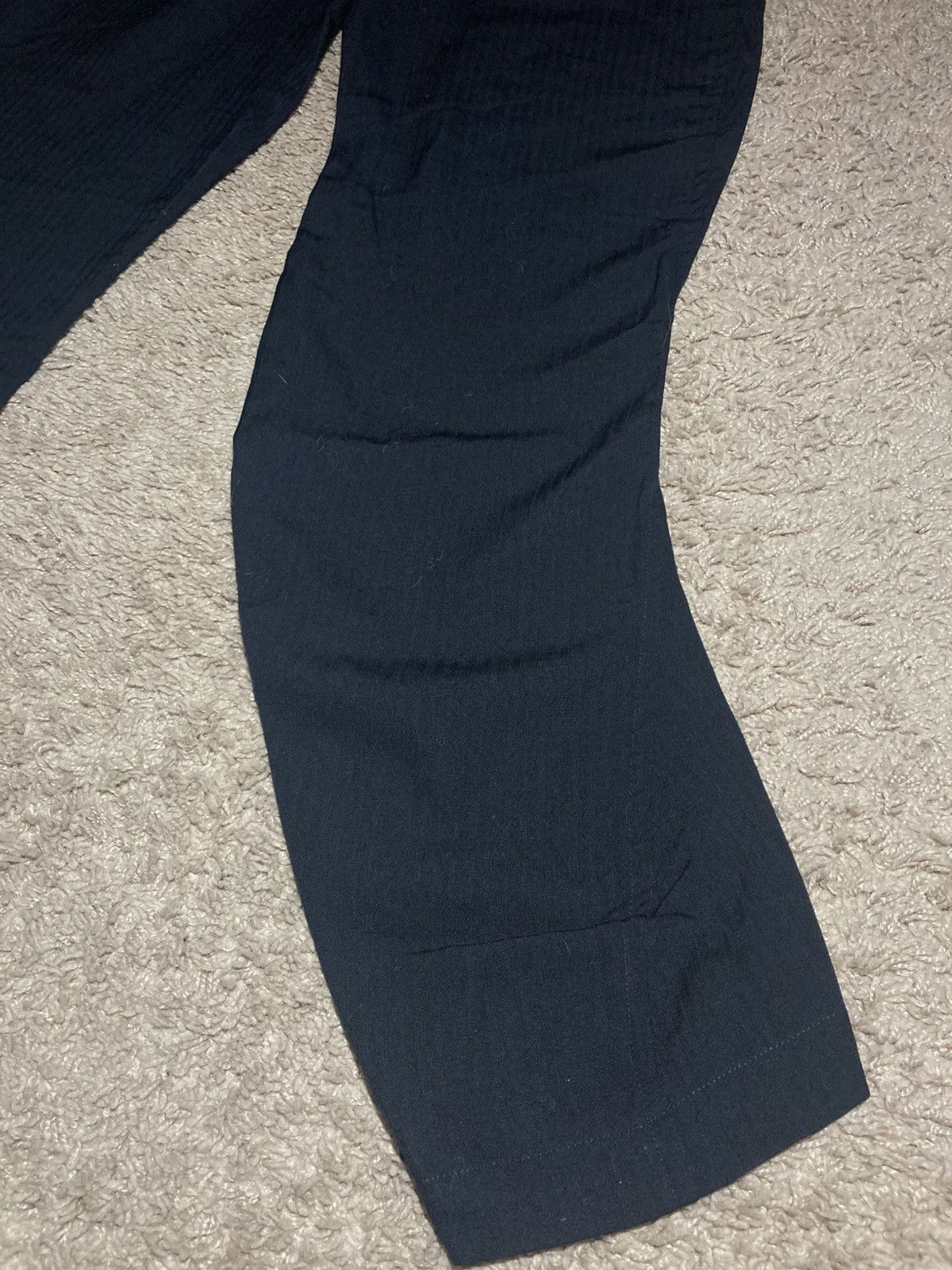 Masaki Matsushima 90s Masaki Matsushima Homme Curved S Shape Striped Slacks Size US 30 / EU 46 - 2 Thumbnail