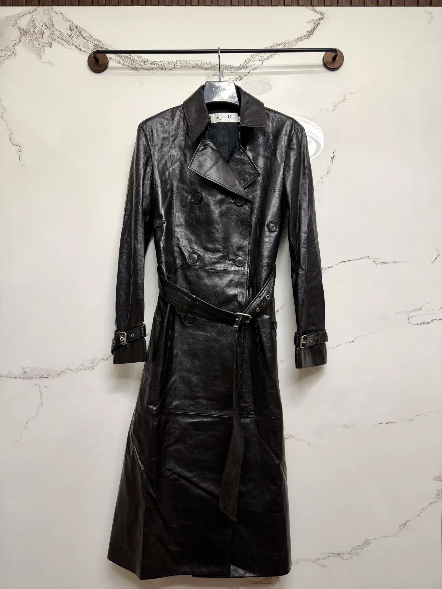 Dior Dior Runway Black Bee Lambskin Trench Size S / US 4 / IT 40 - 1 Thumbnail