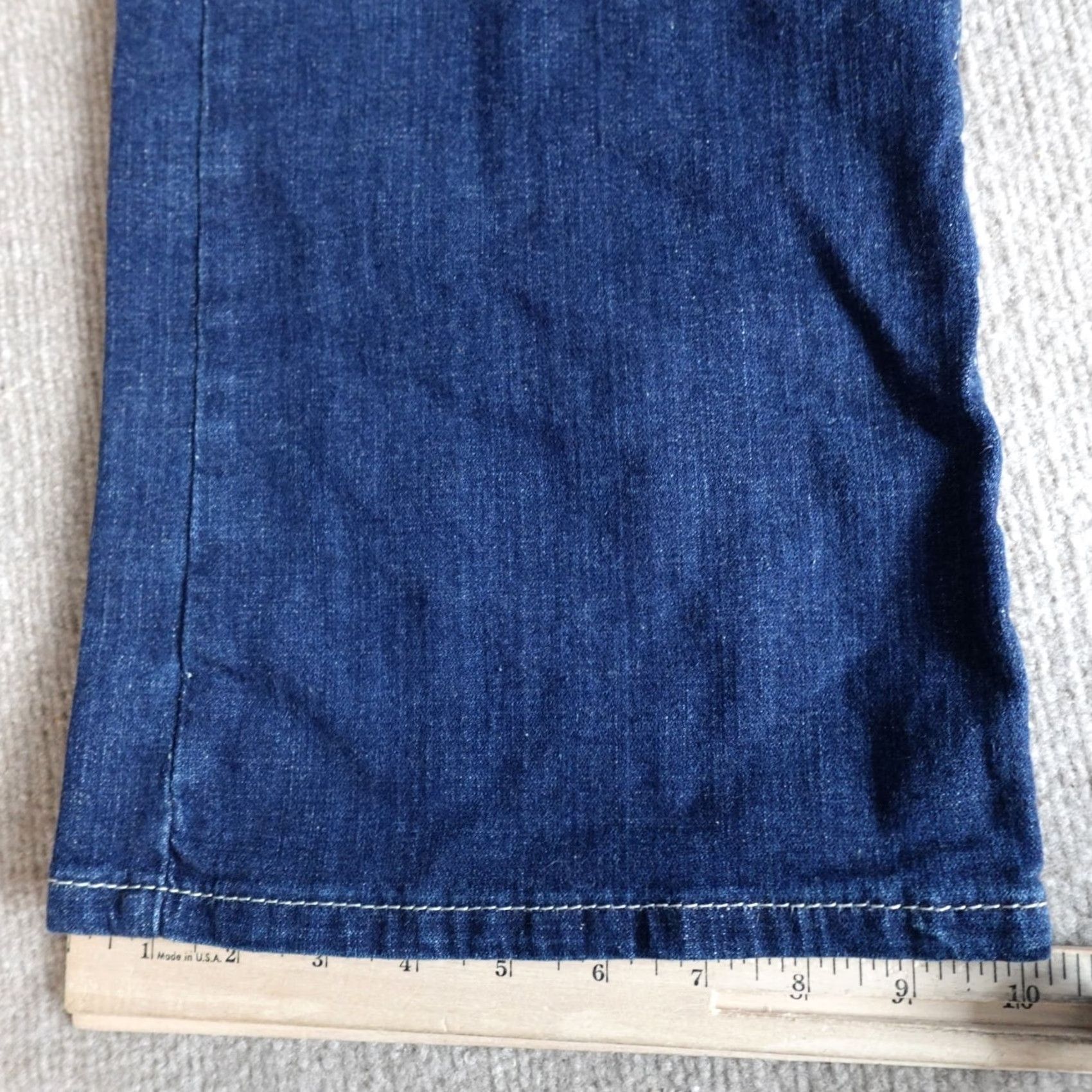 Levi's Levi's 529 Womens Jeans 33 Blue Mid Rise Bootcut 5-Pocket Denim Dark Cotton Blend Regular - Womens - Size 33 - Blue - 529 Model Size 24" / US 00 / IT 34 - 6 Thumbnail