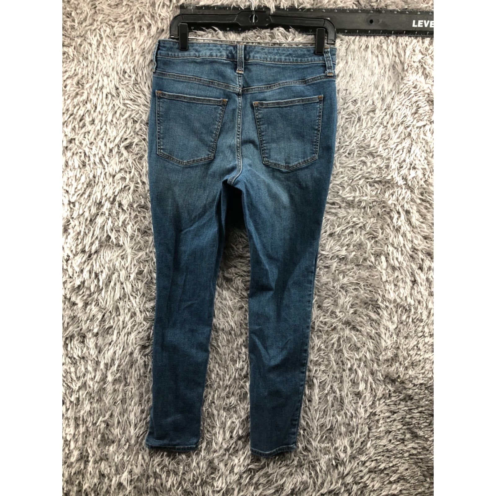 Vintage Universal Thread High Rise Skinny Jeans Womens 10 Blue Medium Wash Size 32" / US 10 / IT 46 - 5 Thumbnail
