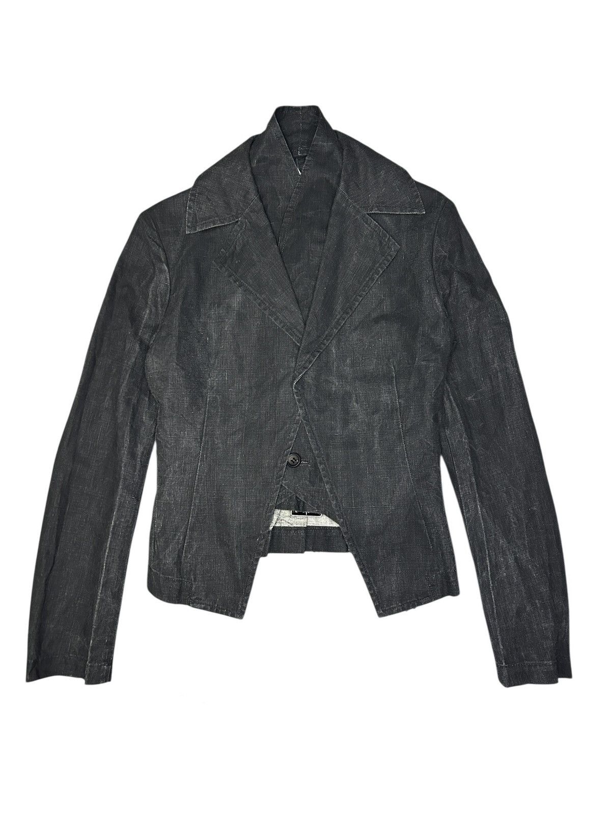 Y's Lace Up Blazer Size S / US 4 / IT 40 - 2 Thumbnail