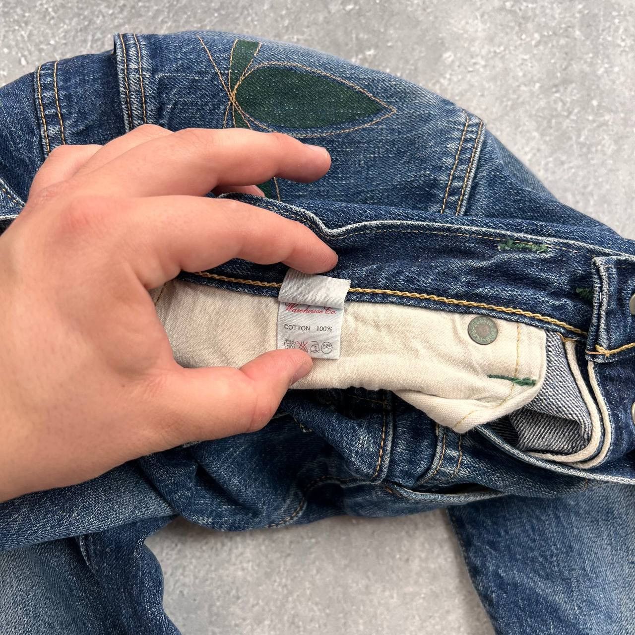 Warehouse & Co. Brown-Duck Digger by Warehouse & Co Selvedge Jeans Blue W30 Size US 30 / EU 46 - 14 Thumbnail