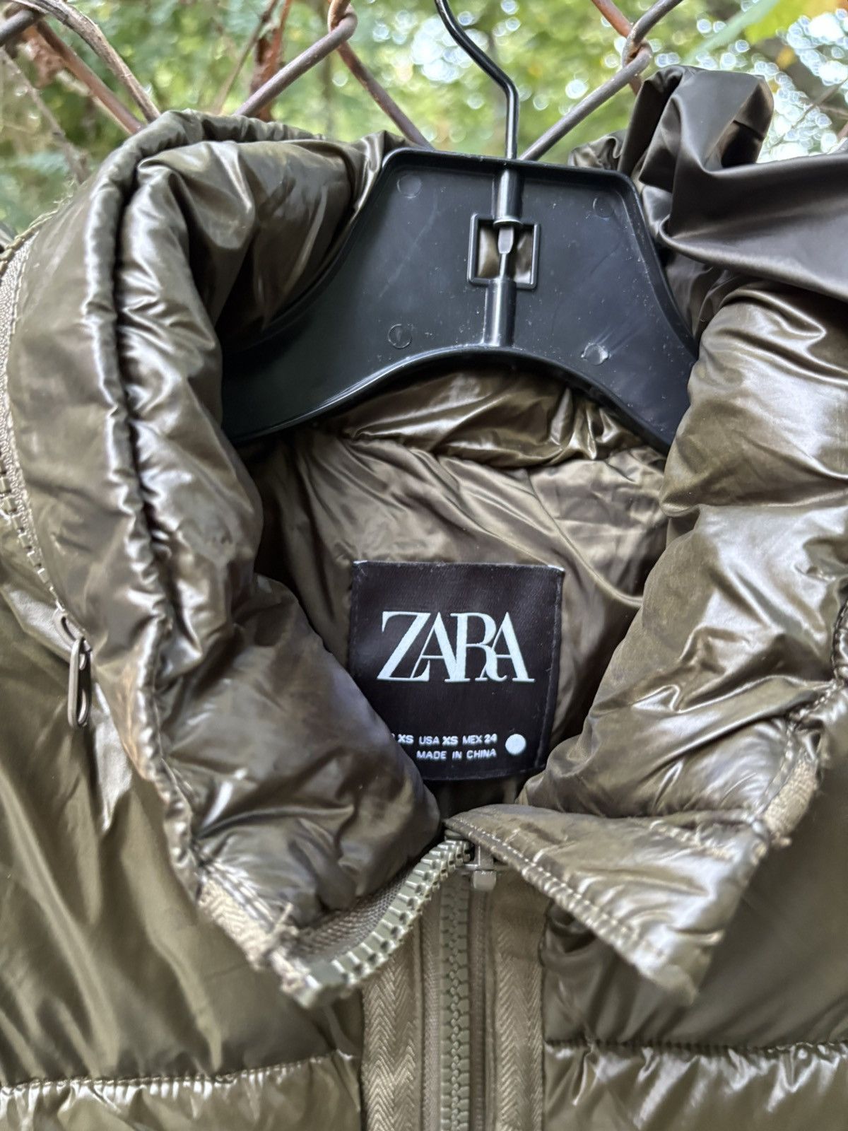 ZAPA ZARA Shiny Down Puffer Vest — Bronze Brown / Size XS Size XS / US 0-2 / IT 36-38 - 3 Thumbnail