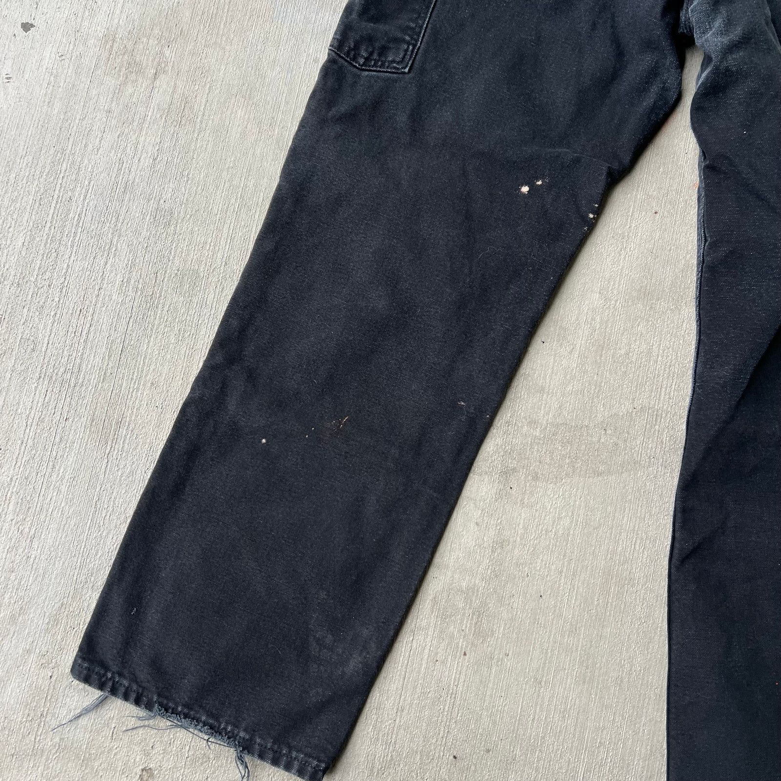 Carhartt × Vintage Carhartt faded black double knee work wear carpenter pants Size US 28 / EU 44 - 10 Thumbnail