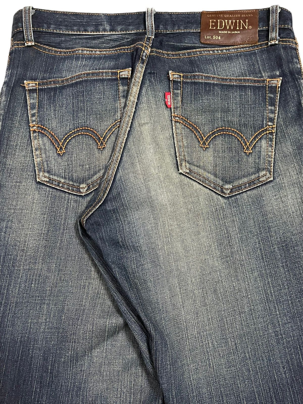 Edwin Vintage Japan Edwin 504 Blue Wash Style Distress Style Jeans Size US 32 / EU 48 - 6 Thumbnail