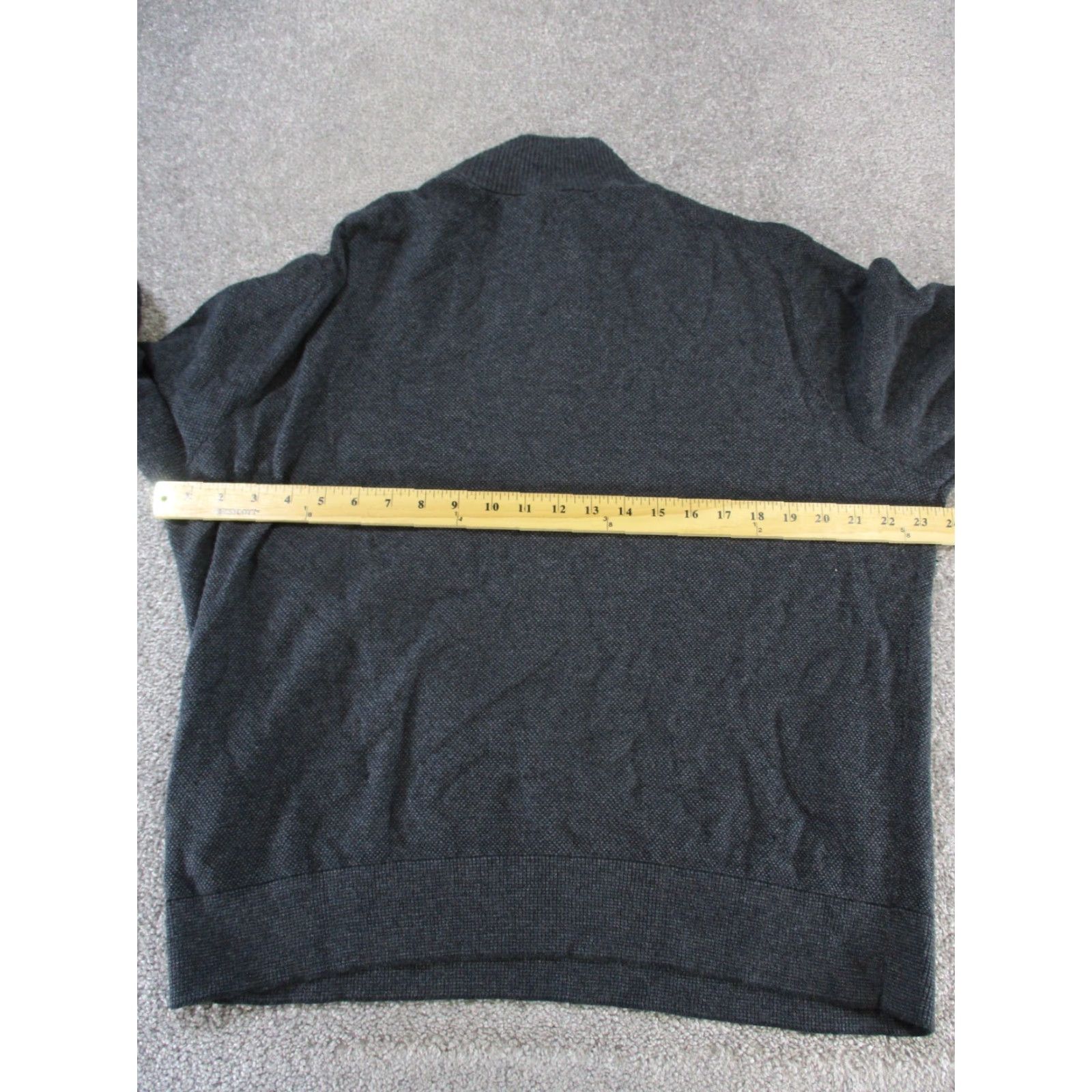 Bonobos VINTAGE Bonobos Sweater Pullover Men's XL Gray Cotton Fleece Quarter Zip Long Sleeve Golf Hiking Size US XL / EU 56 / 4 - 5 Thumbnail