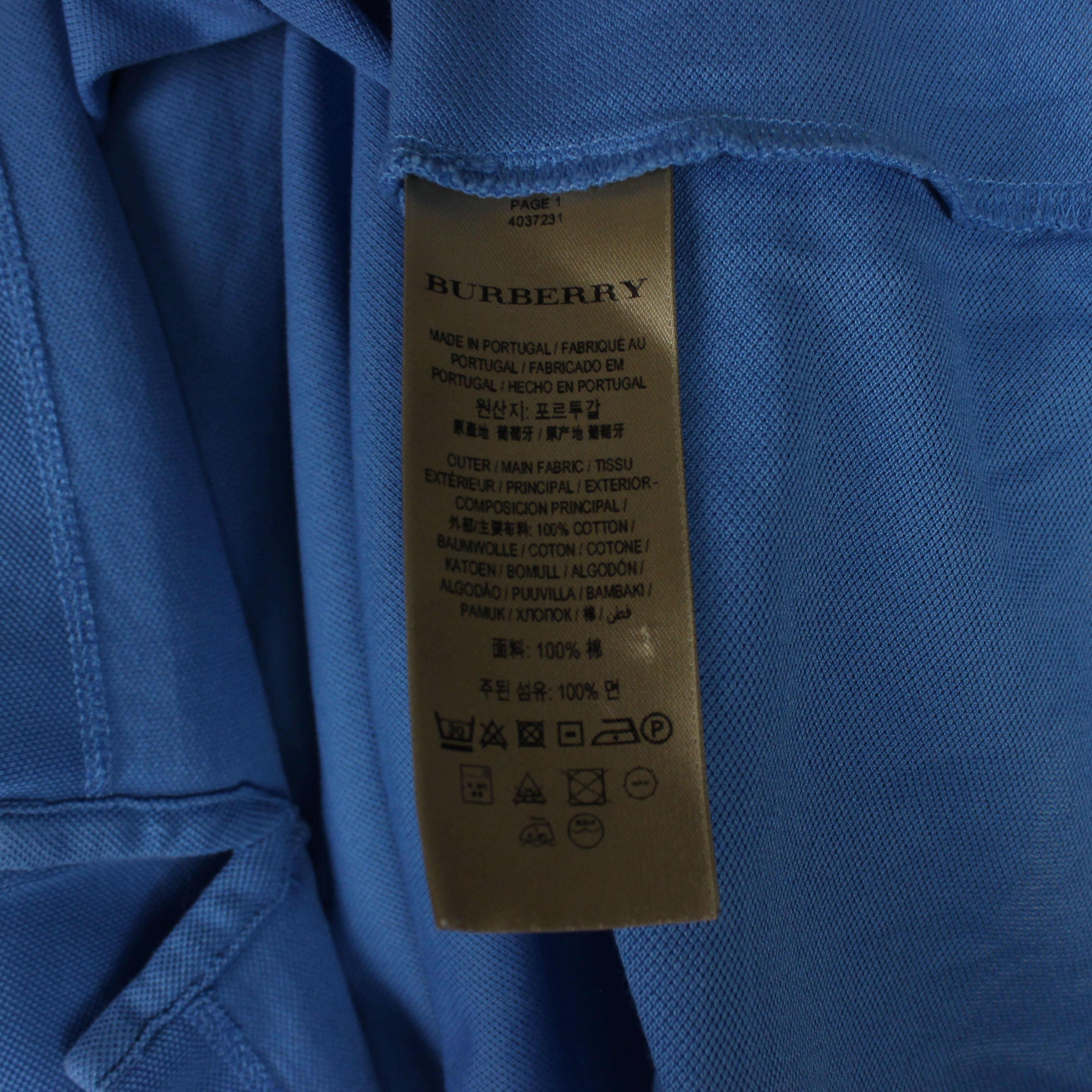 Burberry Burberry polo shirt men cotton blue L XL Size US XL / EU 56 / 4 - 10 Thumbnail