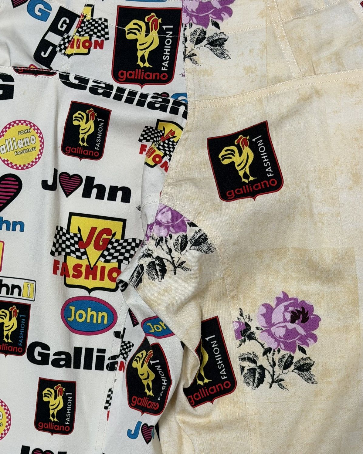 John Galliano JOHN GALLIANO Spring Summer 2002 Logo & Graphic Print Pants Size 26" / US 2 / IT 38 - 5 Thumbnail