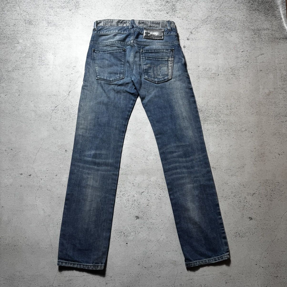 John Galliano vintage y2k destroyed John galliano jeans double waist Size 28" / US 6 / IT 42 - 7 Thumbnail