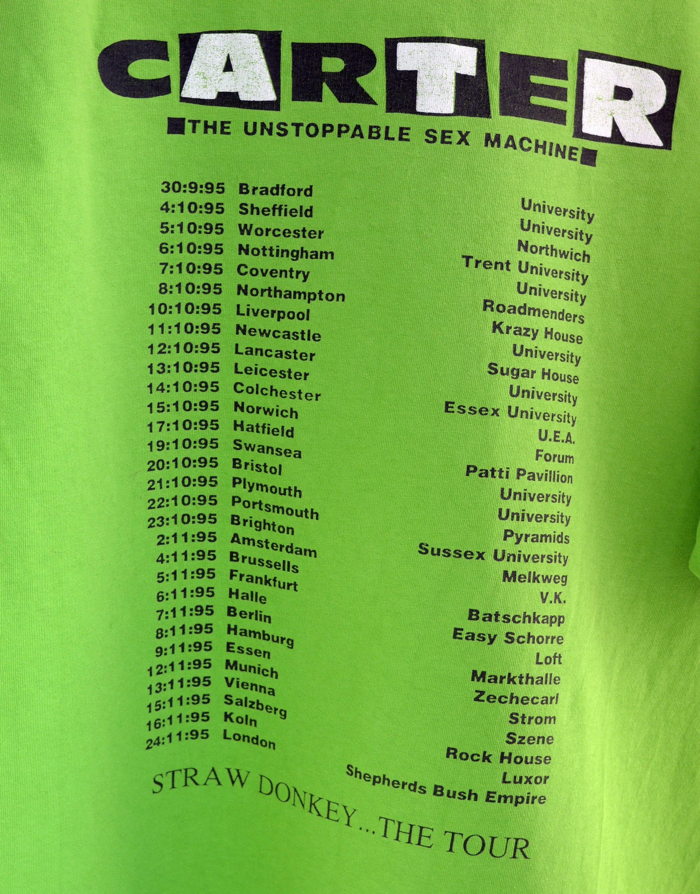 Band Tees Vintage 1995 Carter The Unstoppable Sex Machine t shirt Size US L / EU 52-54 / 3 - 4 Thumbnail