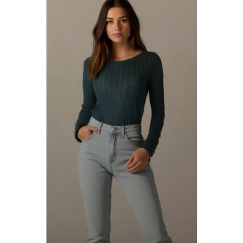 American Eagle Outfitters American Eagle Outfitters Womens Blouse Black Long Sleeve S Size S / US 4 / IT 40 - 1 Thumbnail