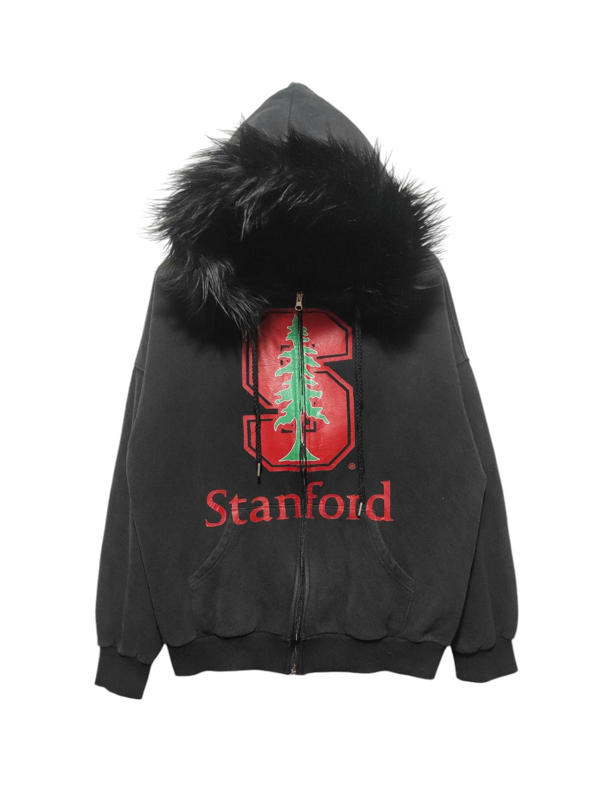 Hysteric Glamour Stanford Black Zipper Fur hoodie LGB style Size US L / EU 52-54 / 3 - 1 Thumbnail