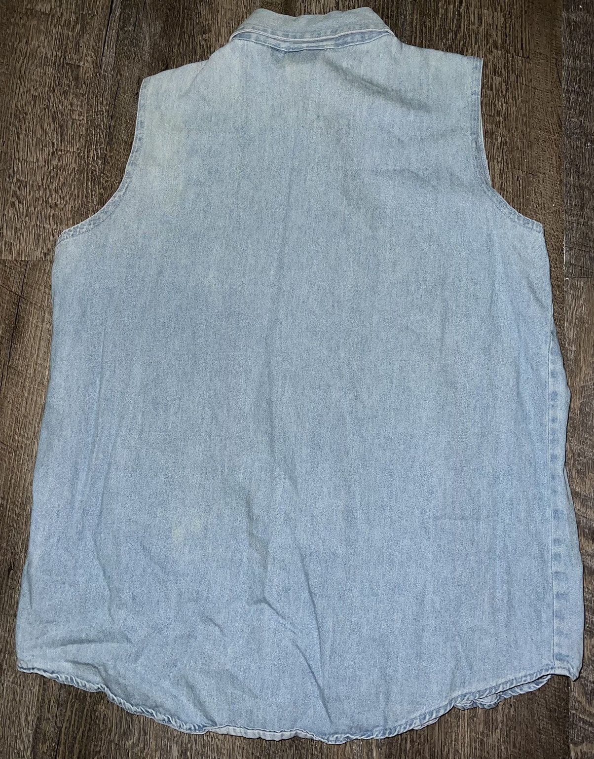 Vintage Vintage Looney Tunes Bugs Bunny Jerry Leigh Denim Vest Shirt Size M / US 6-8 / IT 42-44 - 6 Thumbnail
