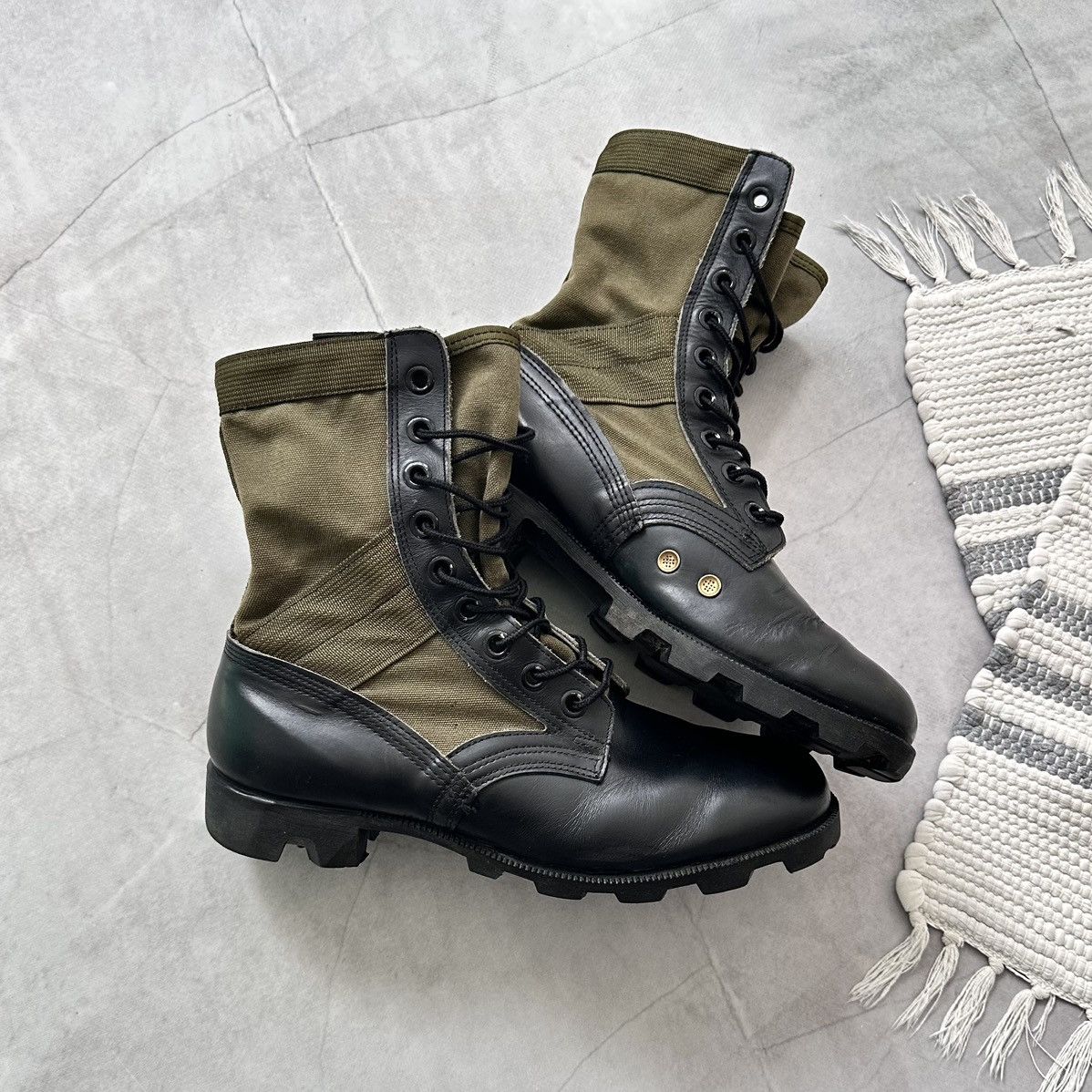 Dirk Bikkembergs Vintage Ro Search Combat Military Jungle Boots Vietnam War Size US 8.5 / EU 41-42 - 1 Thumbnail
