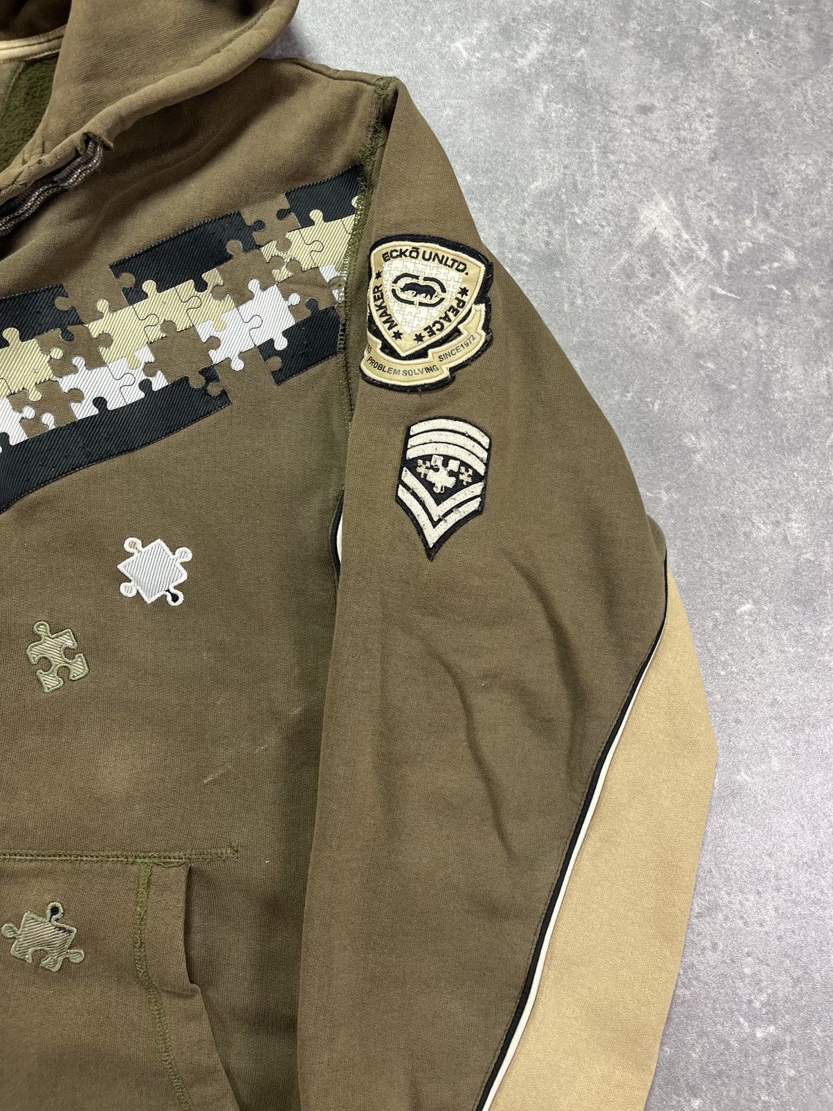 Ecko Unltd. Ecko Unltd. Puzzle Logo Baggy Zip Hoodie L XL Rare Size US L / EU 52-54 / 3 - 8 Thumbnail