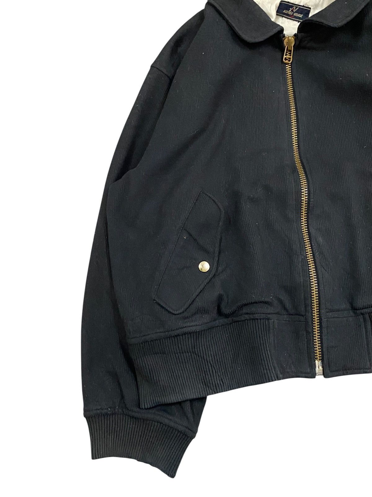 Japanese Brand Astrée Visage 1997 Black Bomber Jacket – Embroidered Crest Size US L / EU 52-54 / 3 - 4 Thumbnail