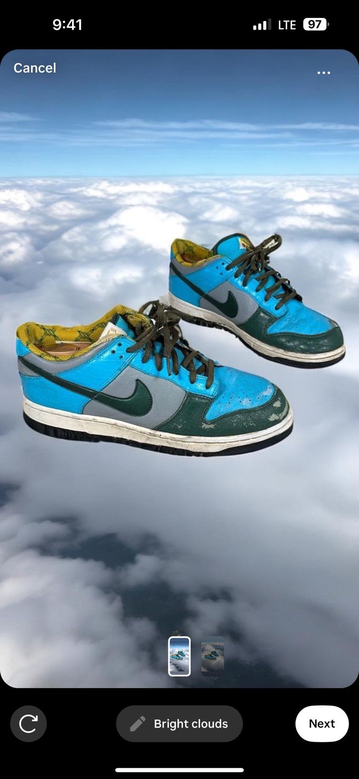 image of Nike Shoes Men 8 Retro Dunk 2006 in Blue