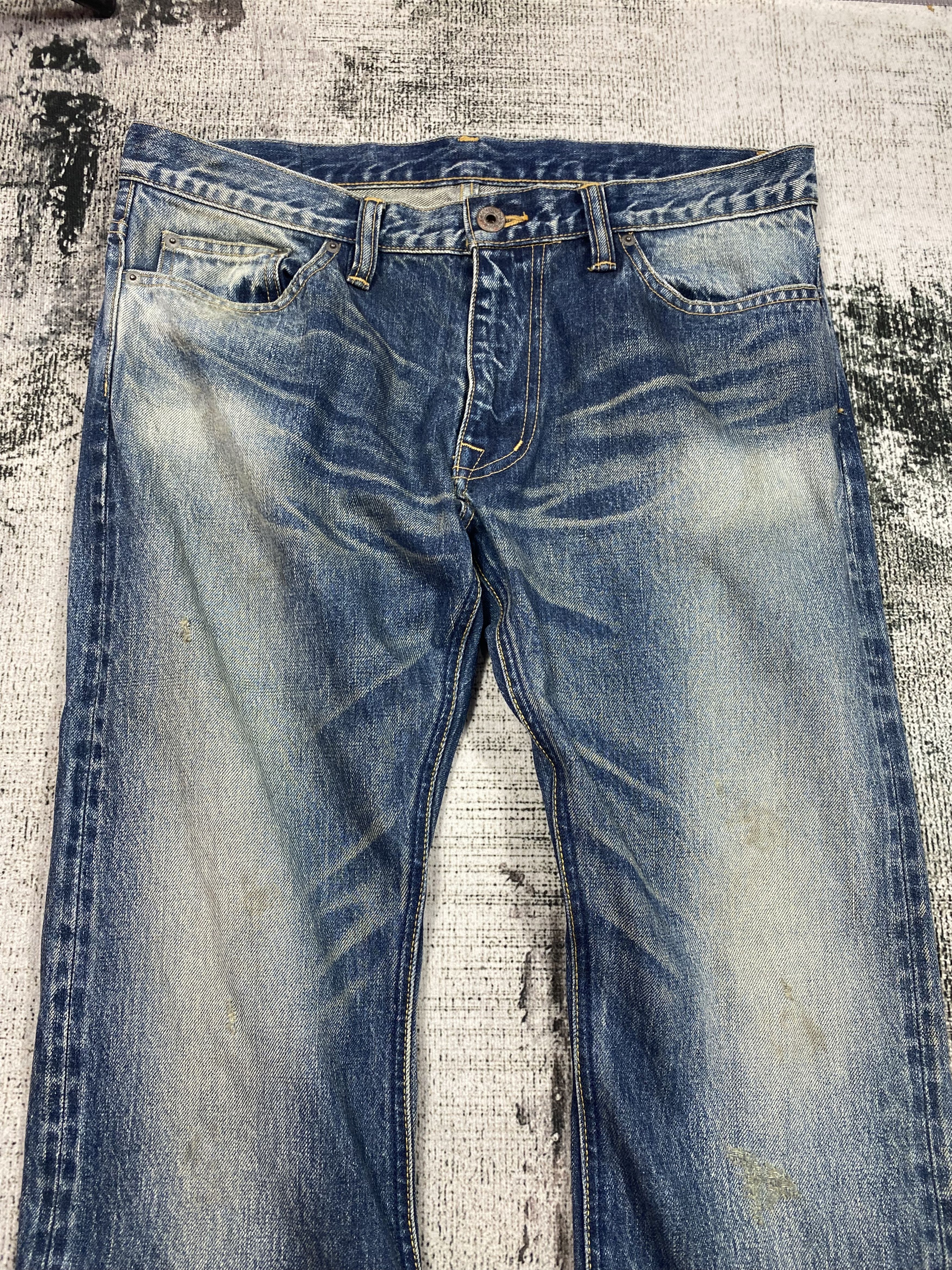 JACKROSE GRAIL🔥Japanese Jack Rose Flared Bootcut Distress Denim Size US 36 / EU 52 - 6 Thumbnail