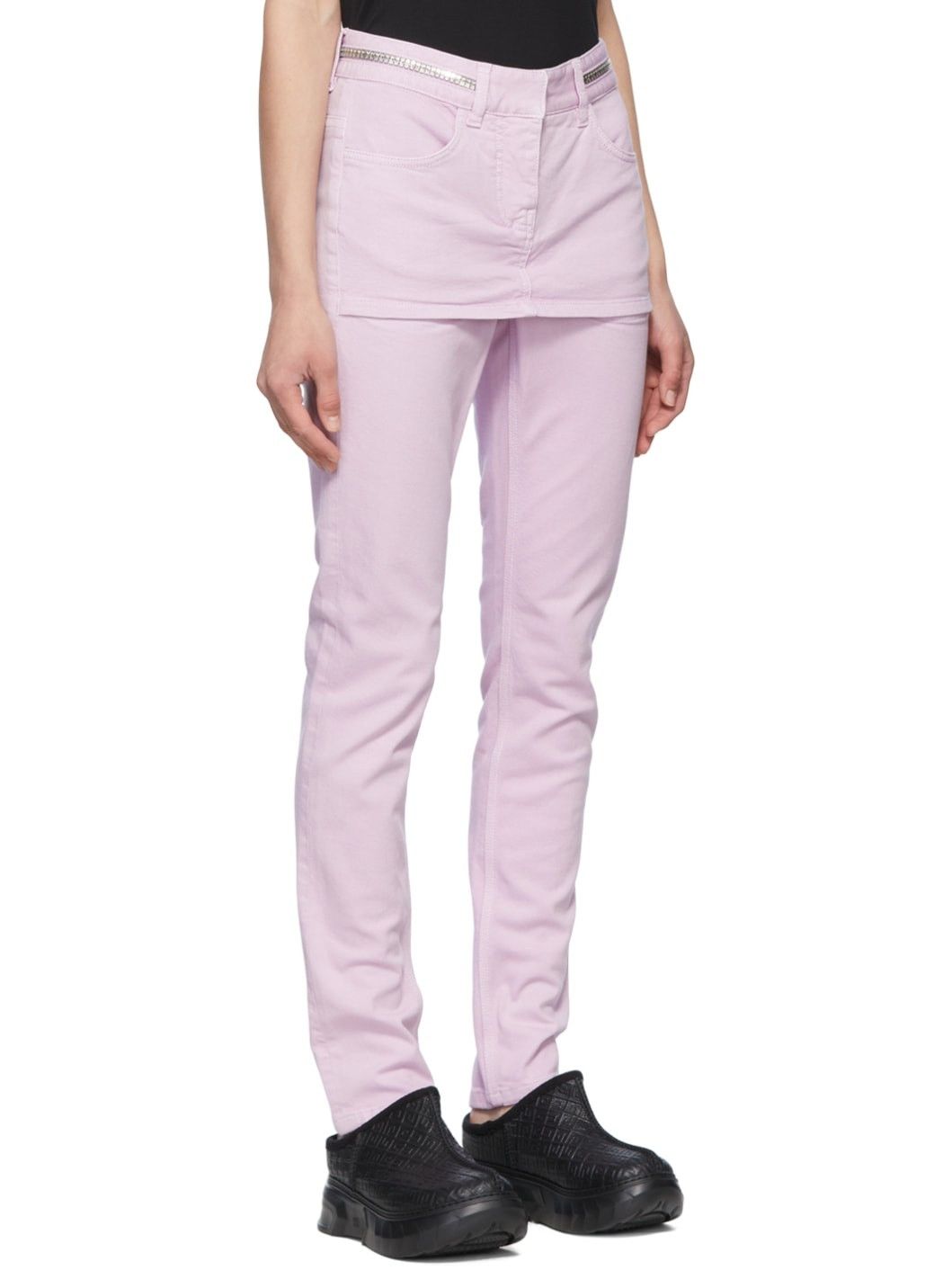 Givenchy o1y0925 Denim Pant in Lilac Size 26" / US 2 / IT 38 - 2 Thumbnail