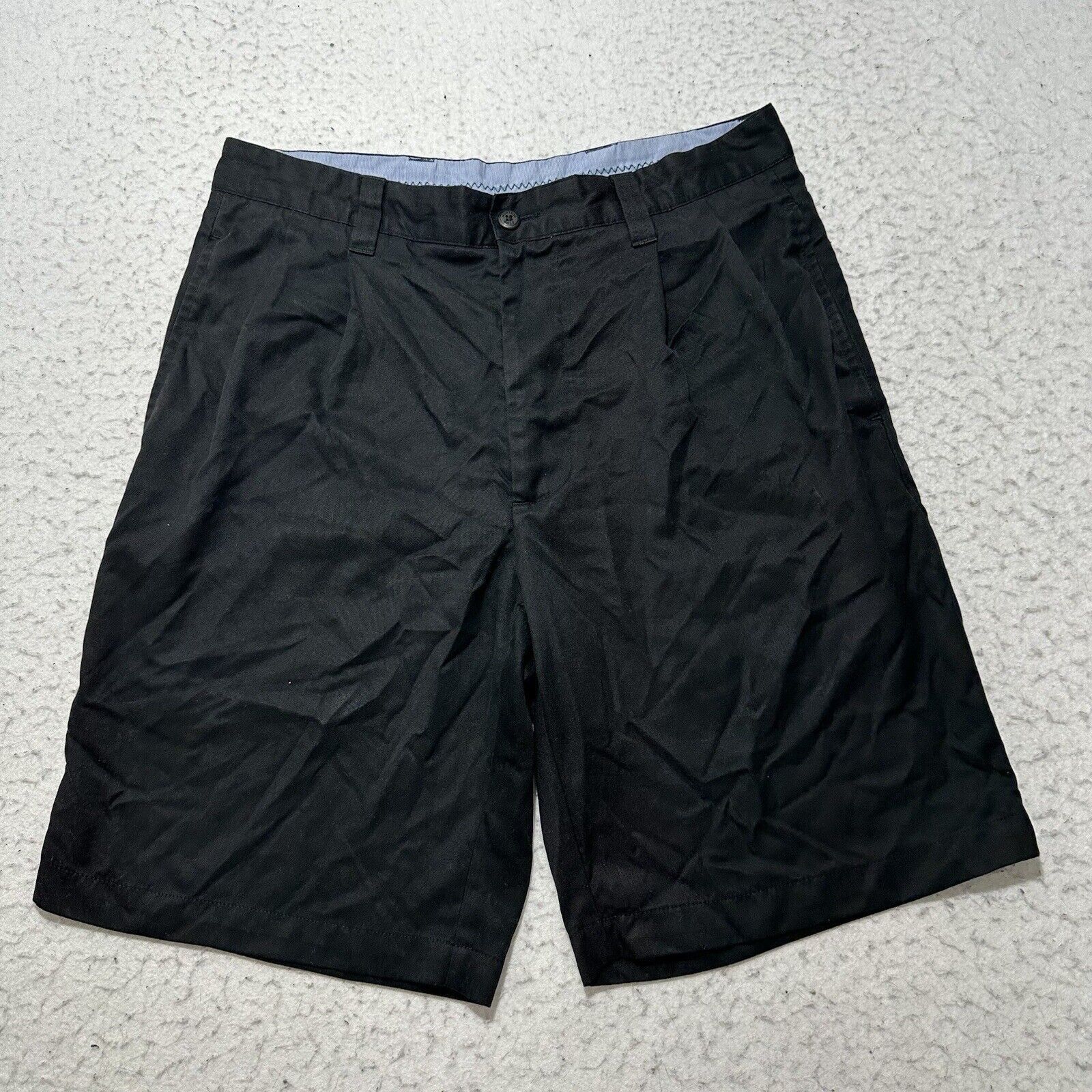 Other Montego 30 Chino Shorts Black 100% Polyester 9" Inseam Size US 30 / EU 46 - 1 Thumbnail
