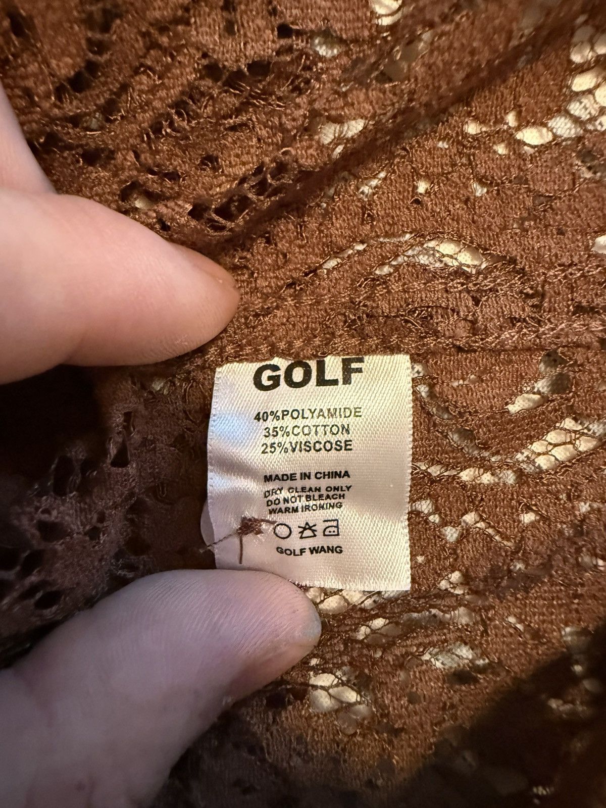 Golf Wang Golf Wang Brown Lace Paisley Button-Up Size US L / EU 52-54 / 3 - 4 Thumbnail