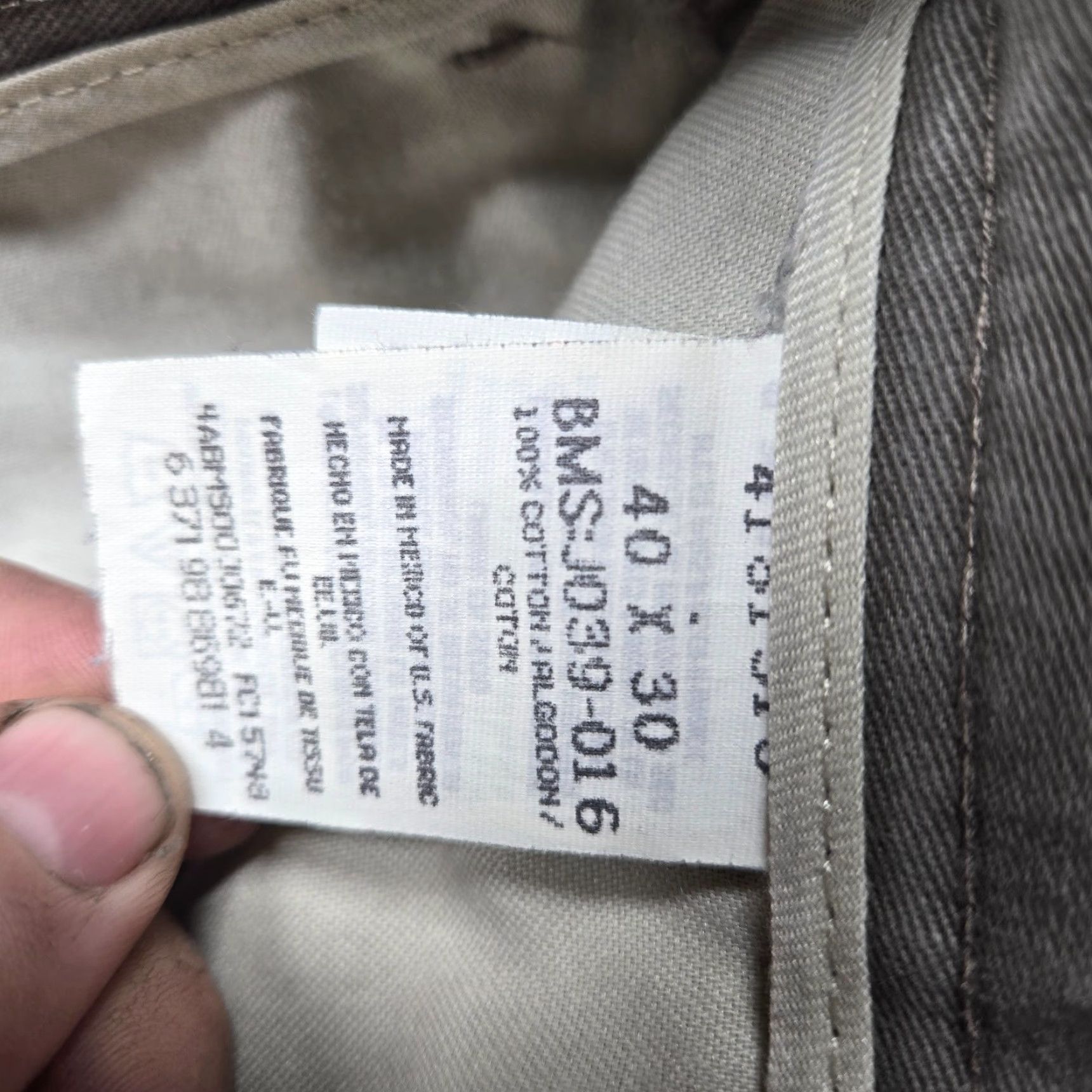 Lee Lee Gray Traveler Chino Pants Regular Men 40 x 30 Gray Solid Straight Front Dress Pants, Stretch, Beltless, Button Zip Closure Mens 40x30 Size US 40 / EU 56 - 3 Thumbnail