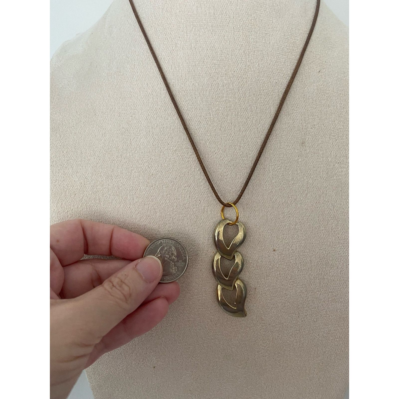 Handmade link pendant necklace Size ONE SIZE - 3 Thumbnail
