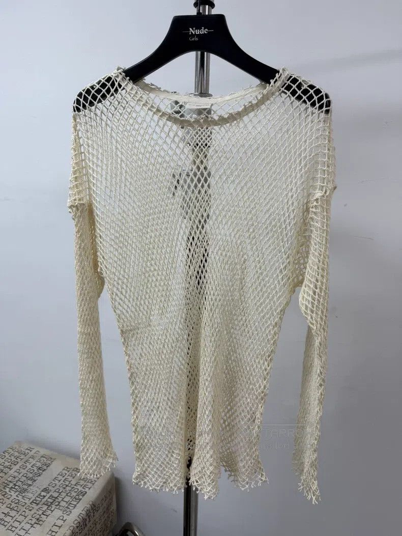 Dries Van Noten Dries Van Noten Mesh Milk White Base Layer Size S / US 4 / IT 40 - 1 Thumbnail