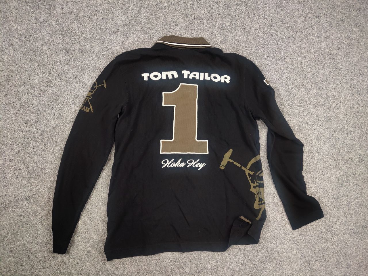 Tom Tailor Tom Tailor Vintage Skull Long sleeve Polo Ralph lauren Y2K Size US L / EU 52-54 / 3 - 11 Thumbnail