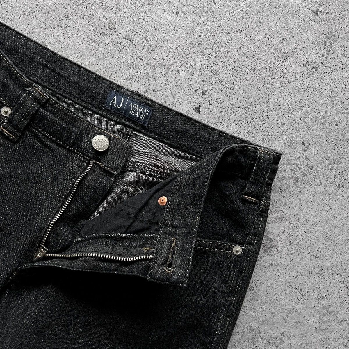 Armani × Emporio Armani Armani Jeans Womens Dark Gray Denim Straight Jeans Zipper Size 28" / US 6 / IT 42 - 5 Thumbnail