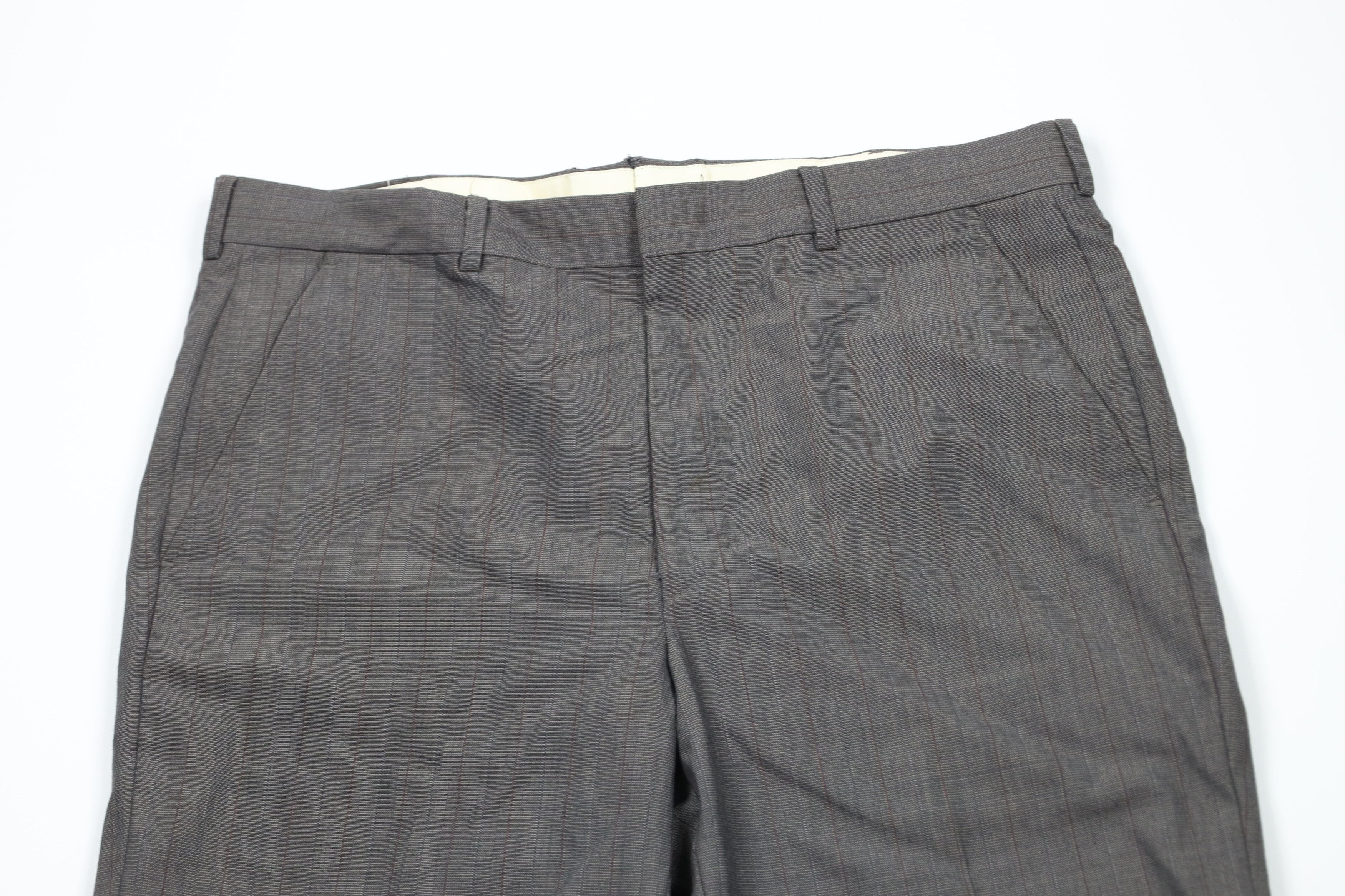 Vintage Vintage 90s Streetwear Striped Wide Leg Chino Pants Trousers Size US 36 / EU 52 - 2 Thumbnail