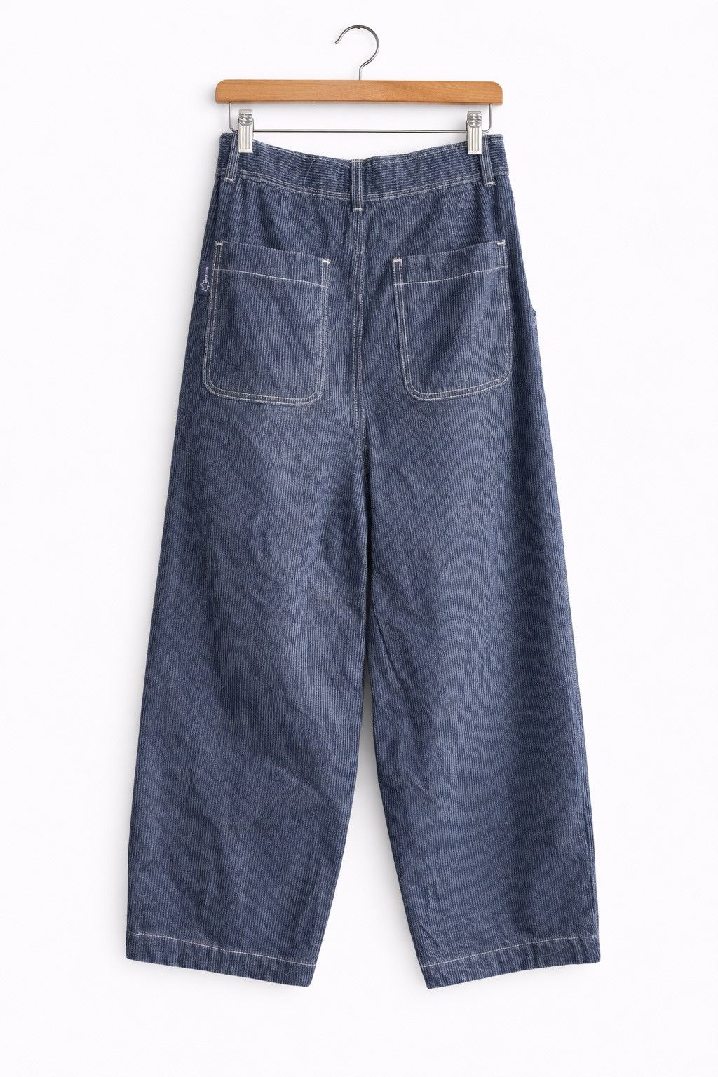 Japanese Brand LOGOS DAYS Hickory Stripe Denim Pants Wide Leg Jeans Size US 28 / EU 44 - 2 Thumbnail