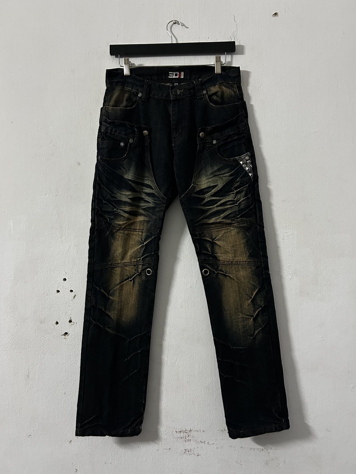 Japanese Brand 2000’s Japanese Brand sick design studded grunge punk style Size US 30 / EU 46 - 1 Thumbnail