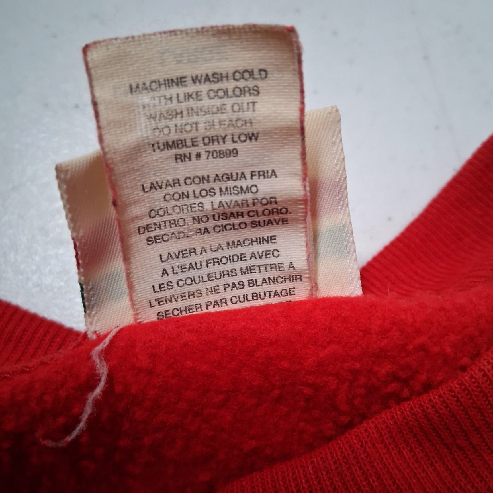 Vintage VINTAGE Holiday Time Sweatshirt Women L Red Christmas Ice Skate Glitter Graphic Cozy Pullover Size L / US 10 / IT 46 - 4 Thumbnail