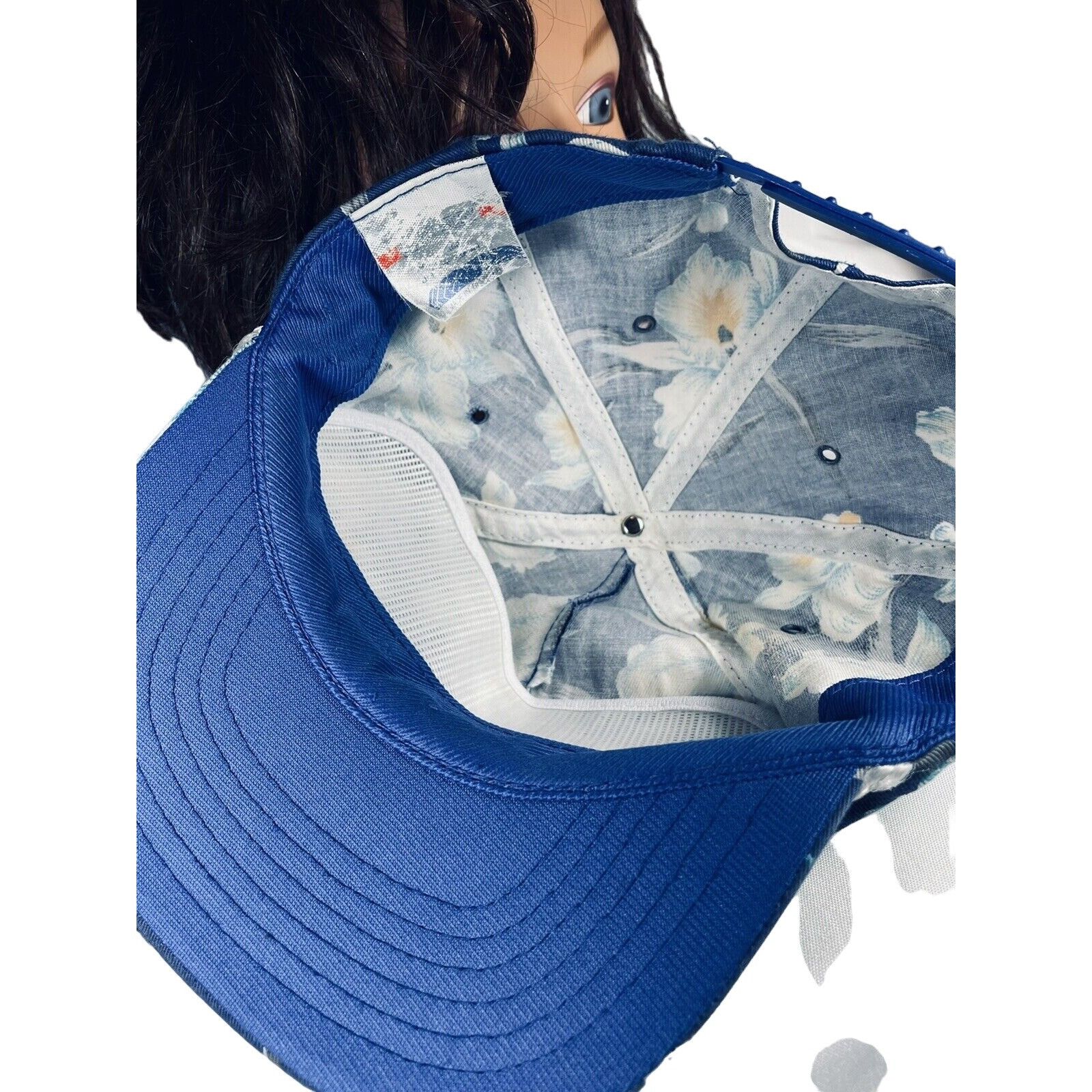 Vintage Park City San Sun Tropical Hawaiian Orchid Baseball Hat Blue Size ONE SIZE - 10 Thumbnail