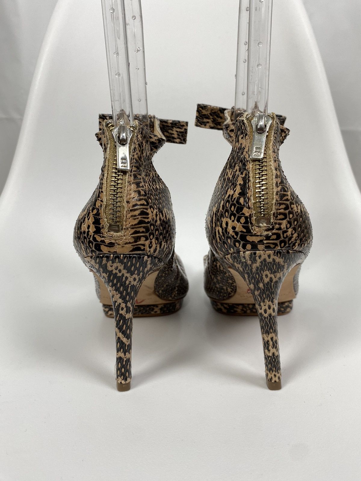 Loeffler Randall Loeffler Randall Snake Skin Leather Heels size US 7 Size US 7 / IT 37 - 3 Thumbnail