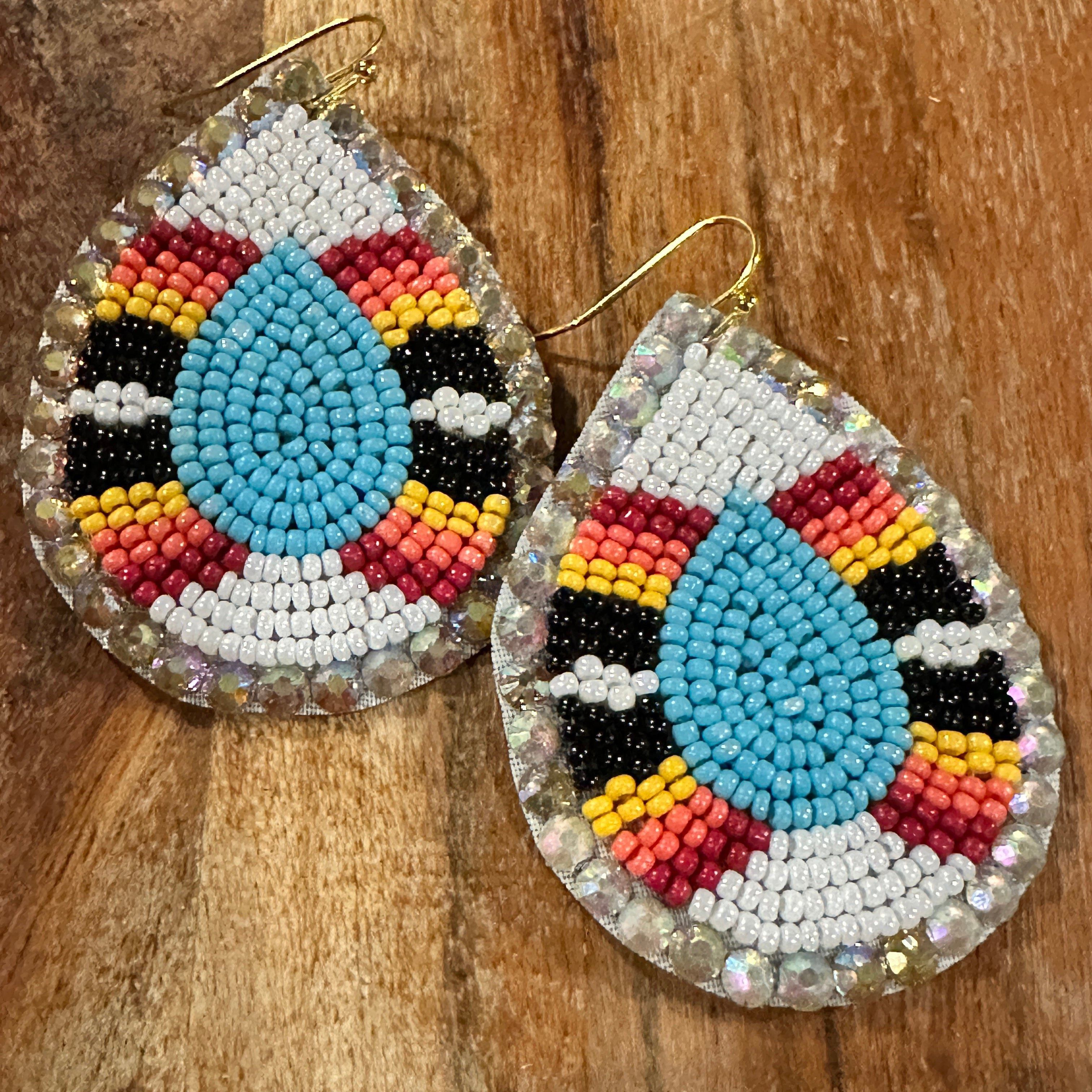 Other Boho Tribal Vibrant Southwestern Teardrop Beaded Dangle Earr Size ONE SIZE - 3 Thumbnail