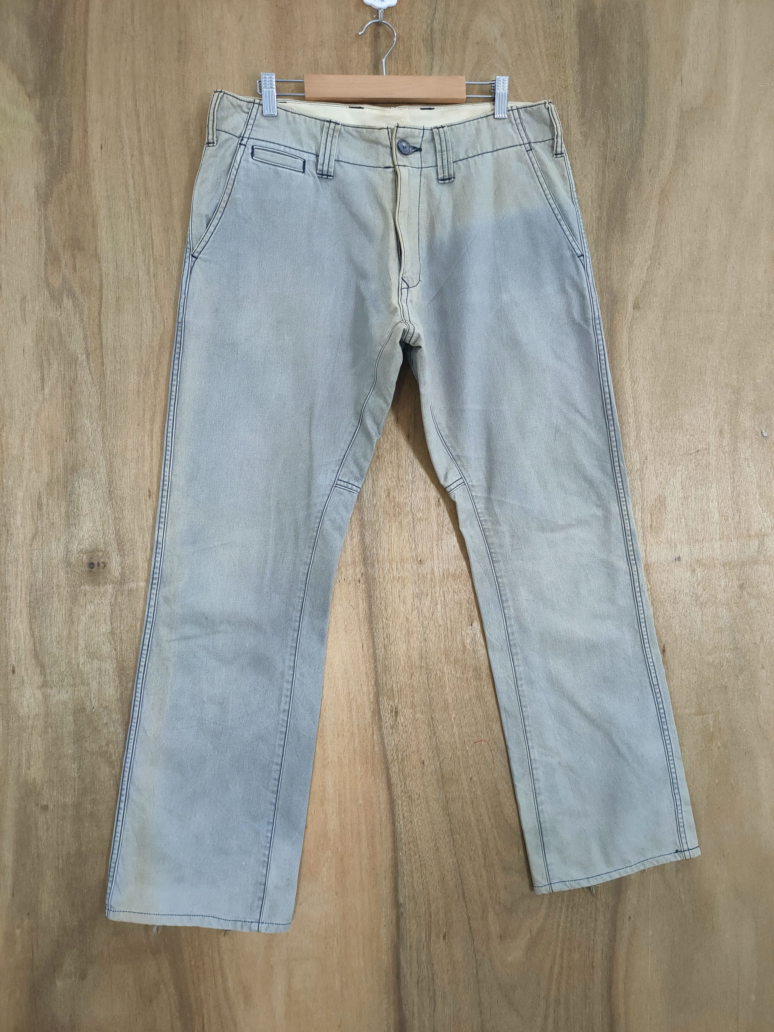 Japanese Brand × StraightFaded × Vintage VINTAGE JAPANESE STRAIGHT FADED RUSTY PANTS Size US 34 / EU 50 - 1 Thumbnail