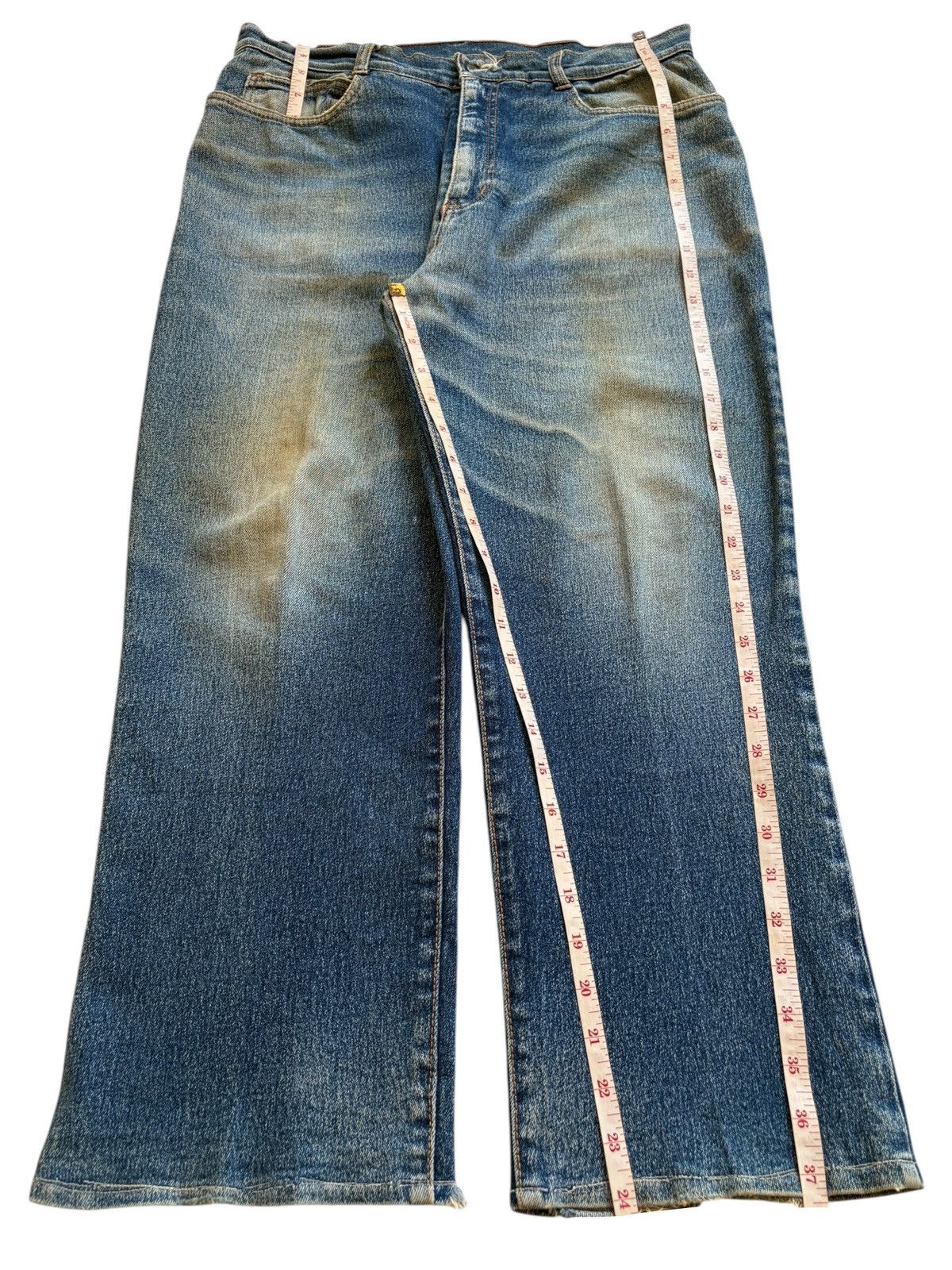 Japanese Brand SALES🔥Vintage Japanese Brand Blue Wash Loose Jeans Size US 32 / EU 48 - 13 Thumbnail