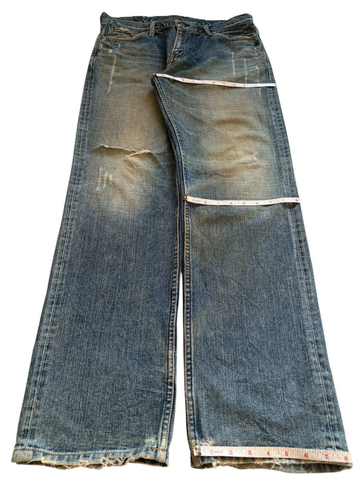 Levi's × Levi's Vintage Clothing Vintage 90s Levis 533 Mud Distressed Loose Baggy Jeans Size US 34 / EU 50 - 14 Thumbnail