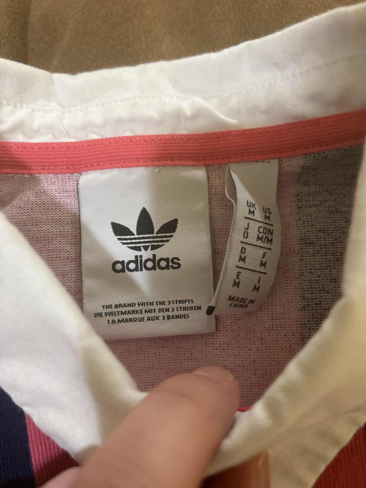 Adidas Adidas striped collar shirt Size US M / EU 48-50 / 2 - 2 Thumbnail
