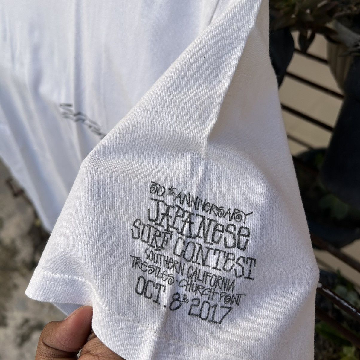 Stussy RARE Tshirt STUSSY 30th Anniversary JAPANESE SURF CONTEST Size US L / EU 52-54 / 3 - 7 Thumbnail