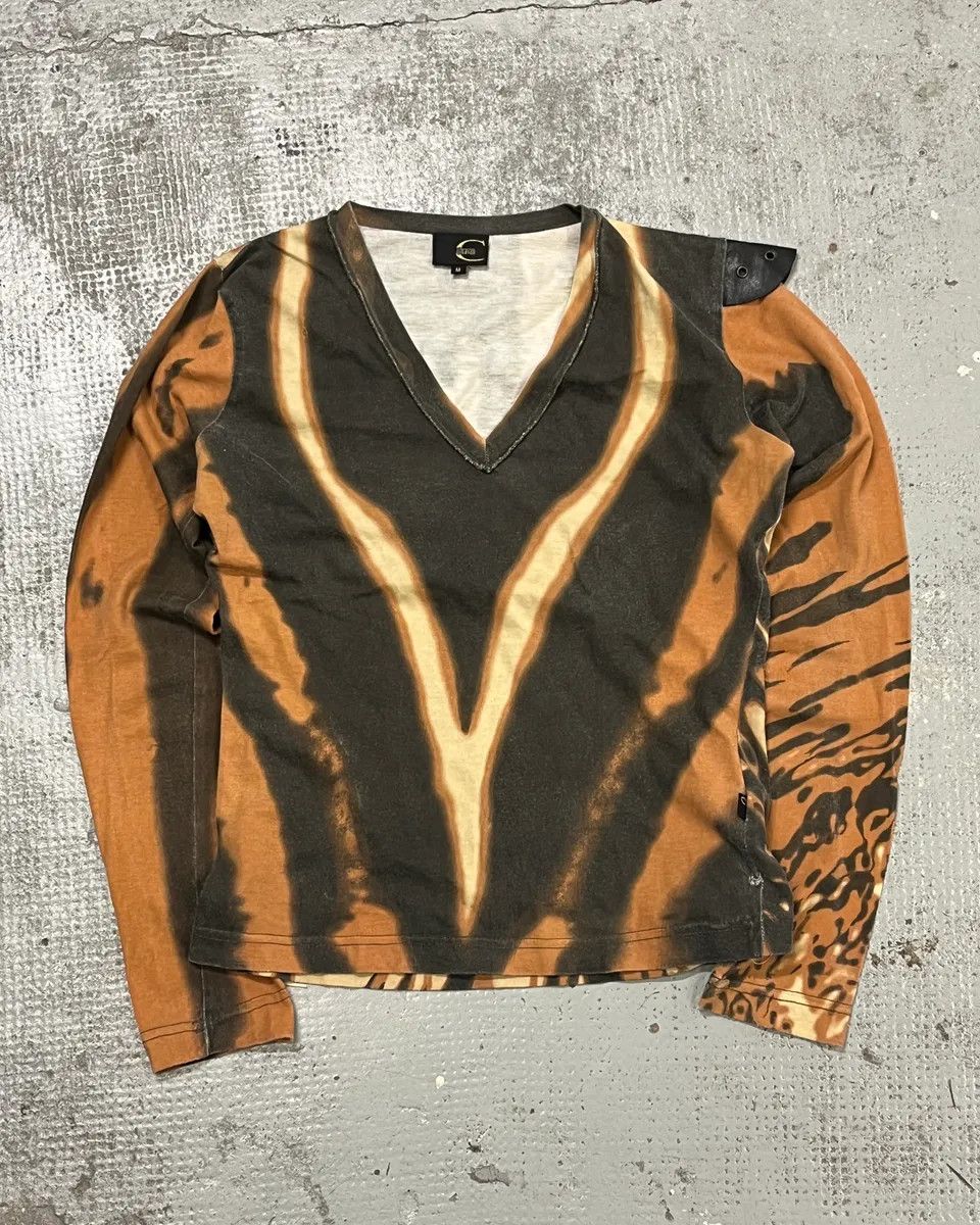 Just Cavalli SS2002 Cavalli Yellow Hallucination Longsleeves Size XS / US 0-2 / IT 36-38 - 5 Thumbnail